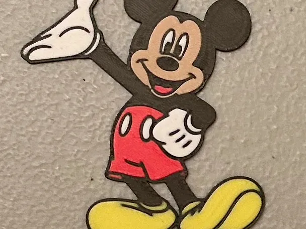 Multicolor Mickey Mouse Magnet