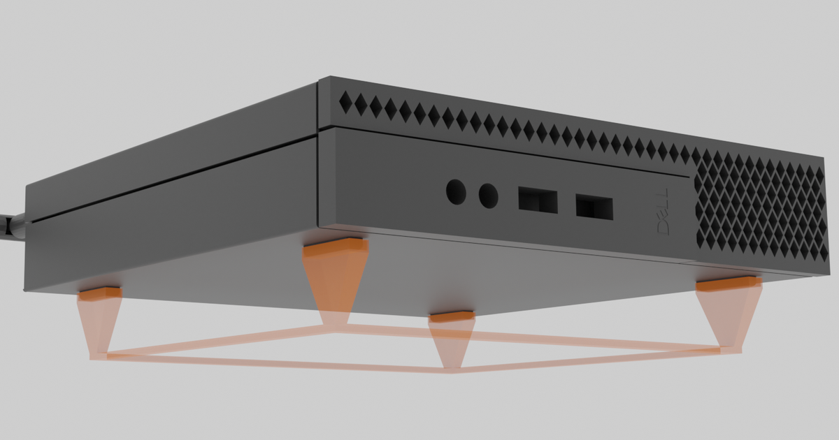 Dell Optiplex Micro Horizontal Stand by fuspy | Download free STL model ...