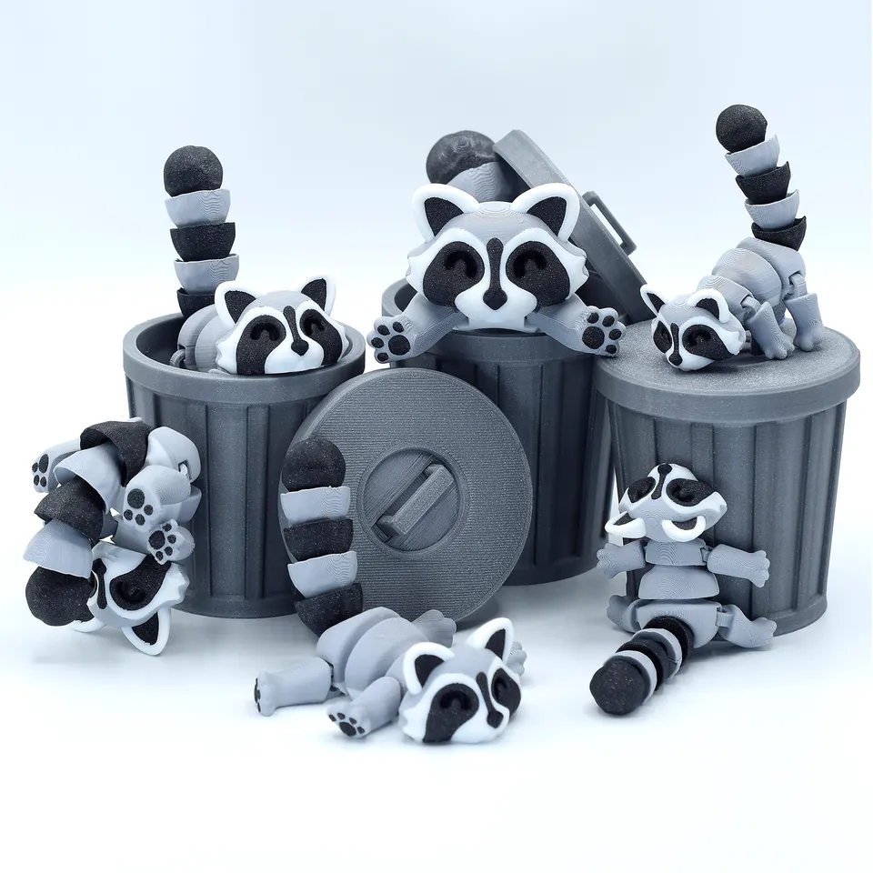 Articulated Racoon by McGybeer | Download free STL model | Printables.com
