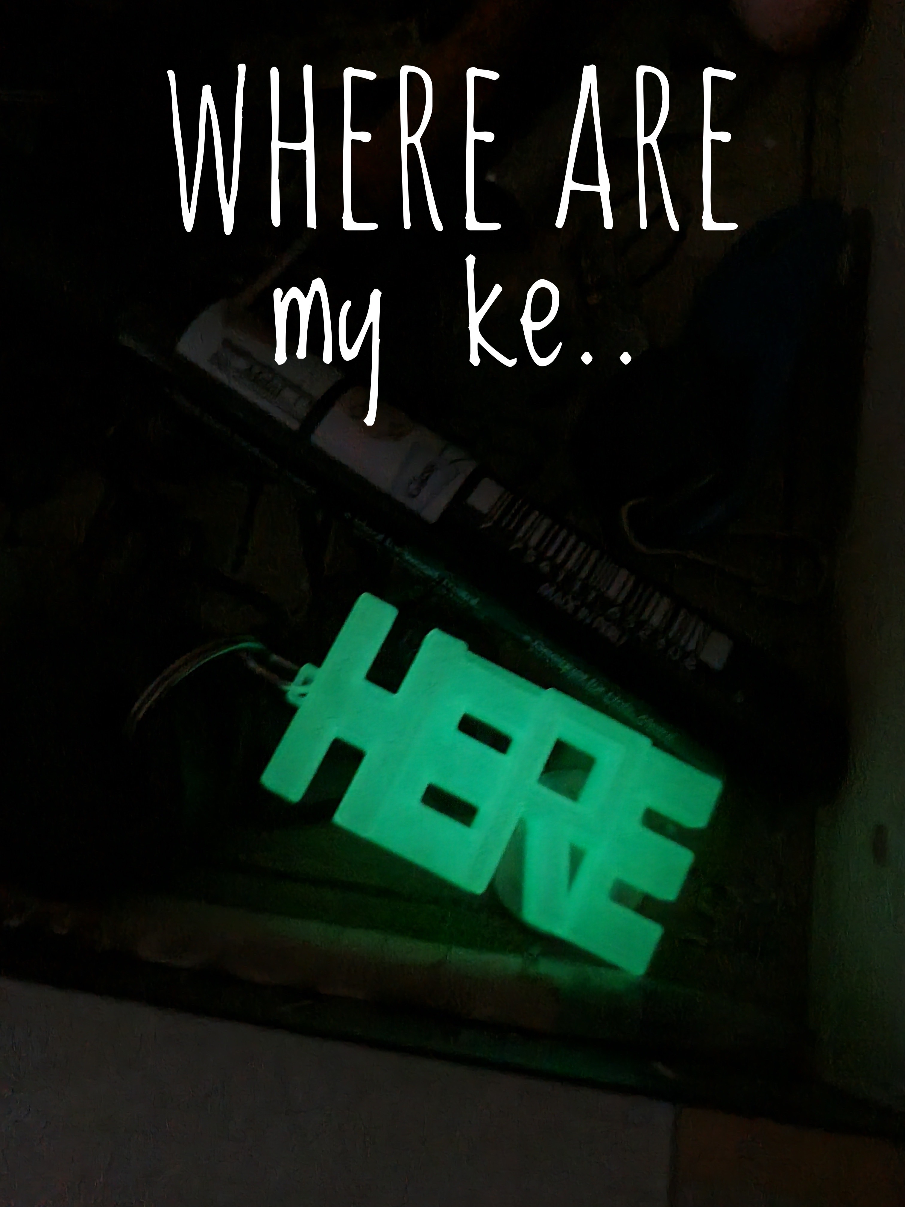 Where are my ke...? HERE! Keychain identifier by luke Download free
