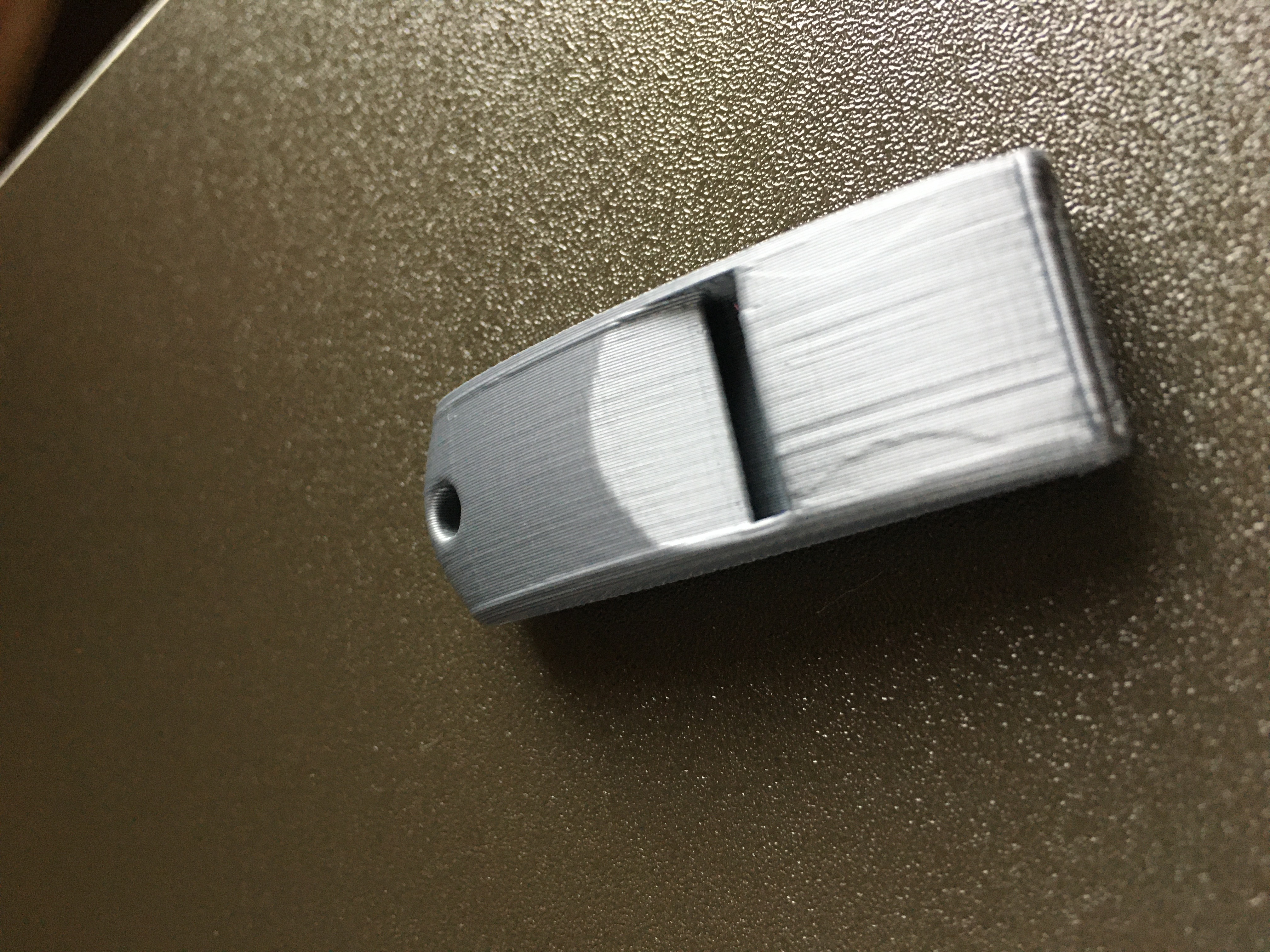 Extremely loud and compact emergency whistle