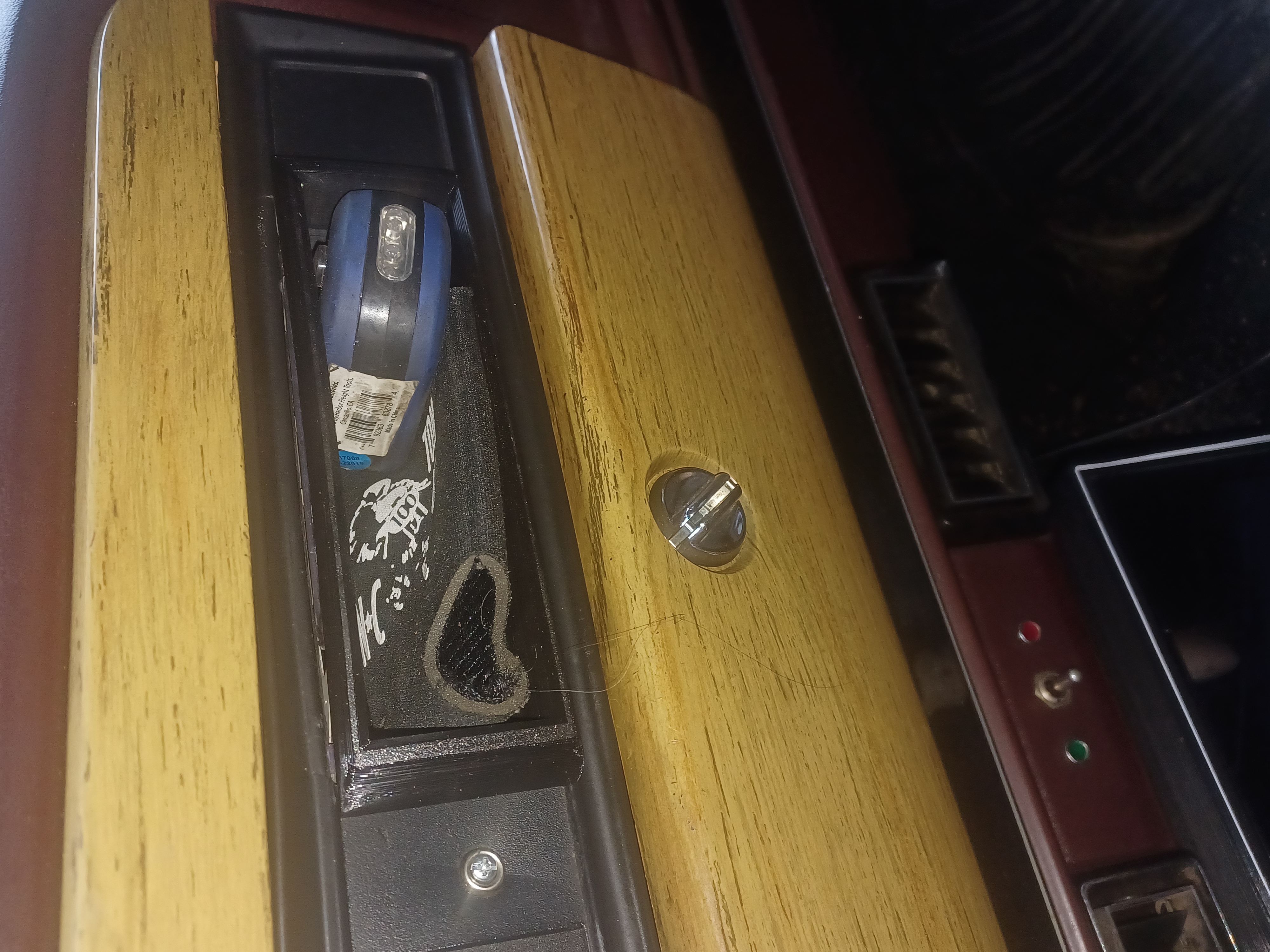 Single DIN dash pocket