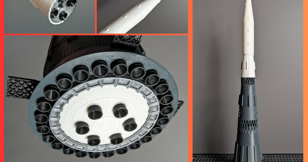 1/144 N1ロケット レジンキット ソ連 ロシア N1L3 N-1 NEW! Soviet N1 Moon Rocket Model - 1:144 Scale 730mm 29inch Kit