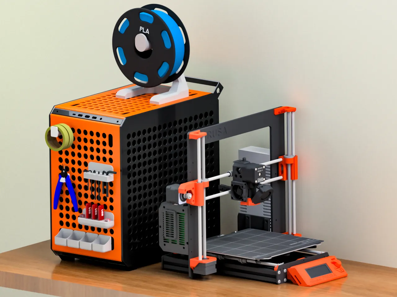 Printables.com Contest: Cooler Master QUBE 500 PC Case Accessories -  Original Prusa 3D Printers