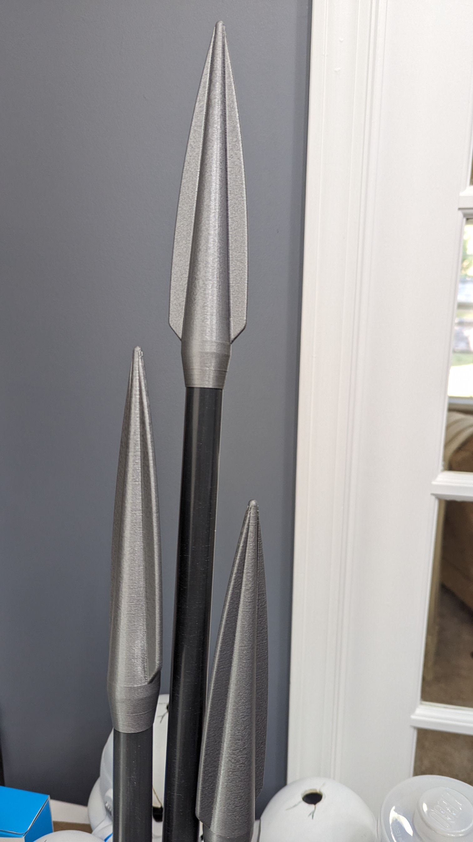 Beskar Spear from the Mandalorian for 1/2" PVC Riser