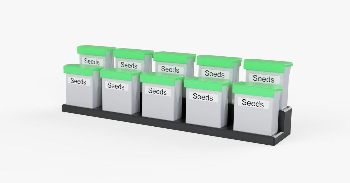 Seed storage box system von Rettex31 | Kostenloses STL-Modell ...