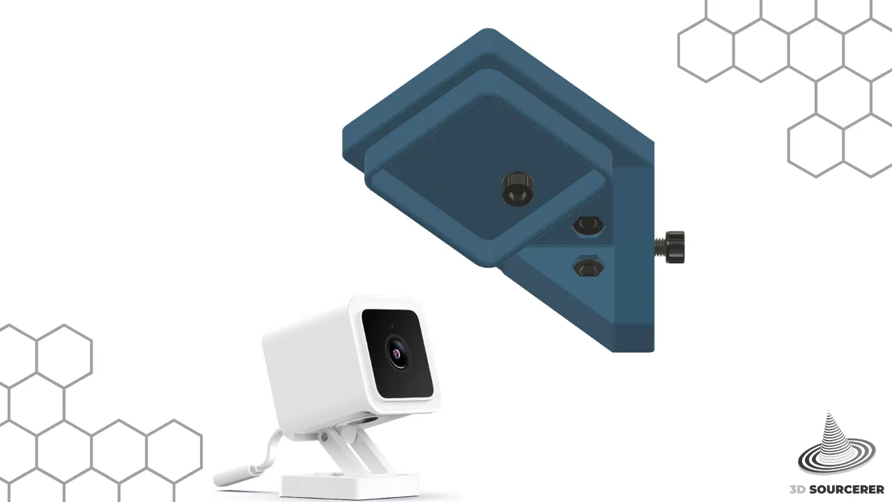 SUMO/DELACK Enclosure Wyze CAM V3/V4 Camera Mount by 3D Sourcerer