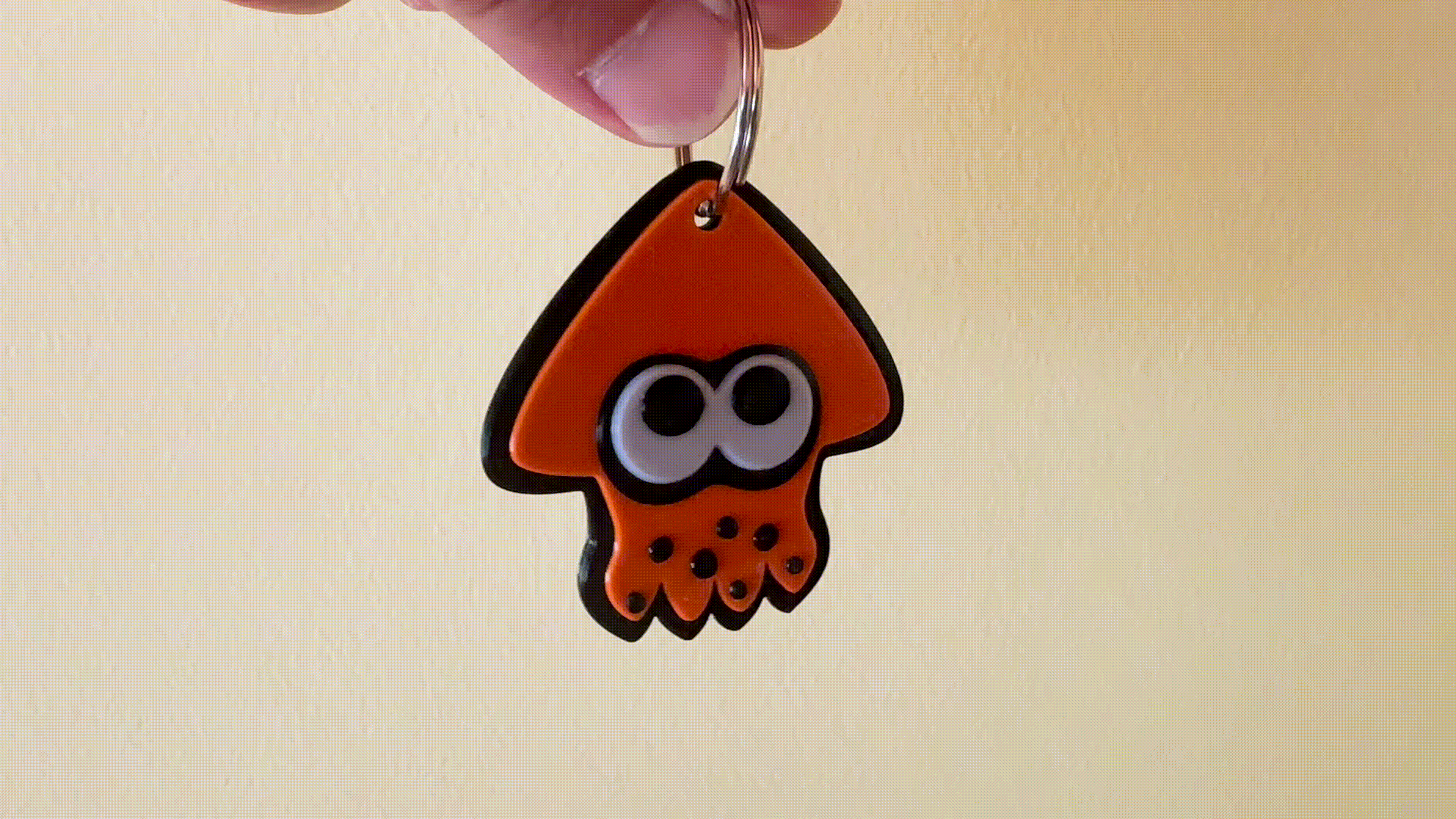 Miniatura 2 do modelo 3D Splatoon themed keychain / zipper pull