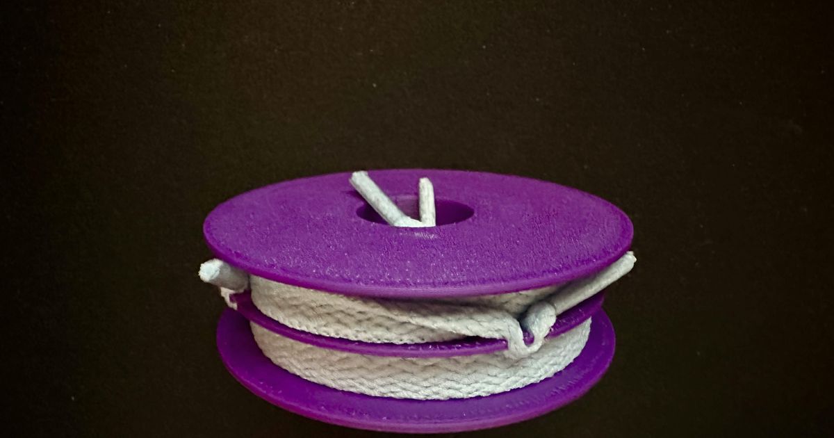 Shoelace Spool by Mirkokl Download free STL model