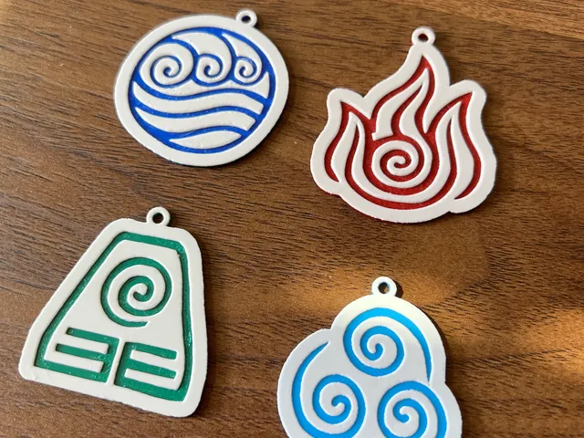 Avatar the Last Airbender Element Keychains