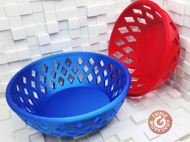 Wide Diamond Lattice Bowls - No Supports