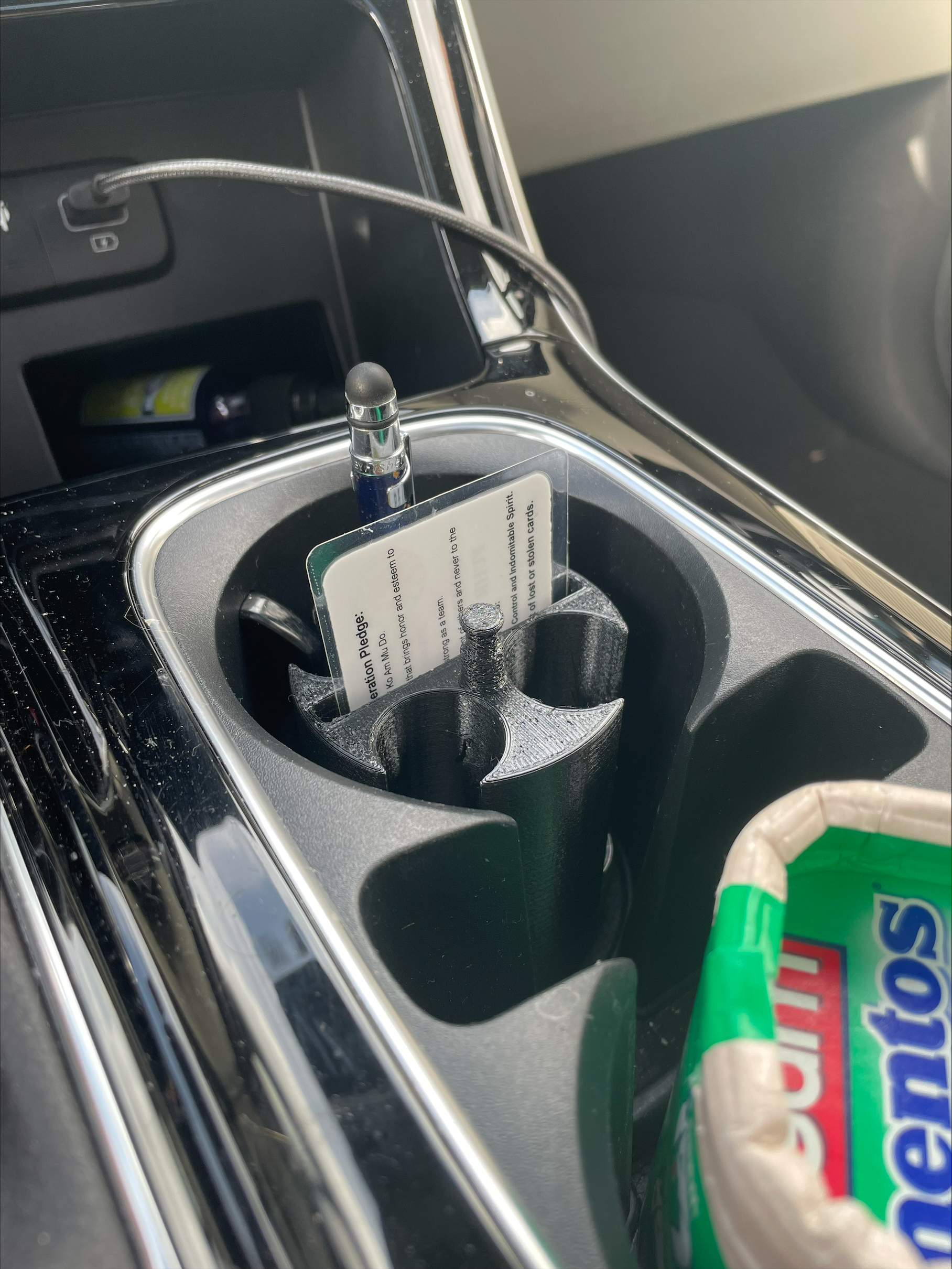 Car Cup Holder Coin Sorter Caddy