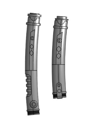 Ahsoka's Lightsabers from Ahsoka