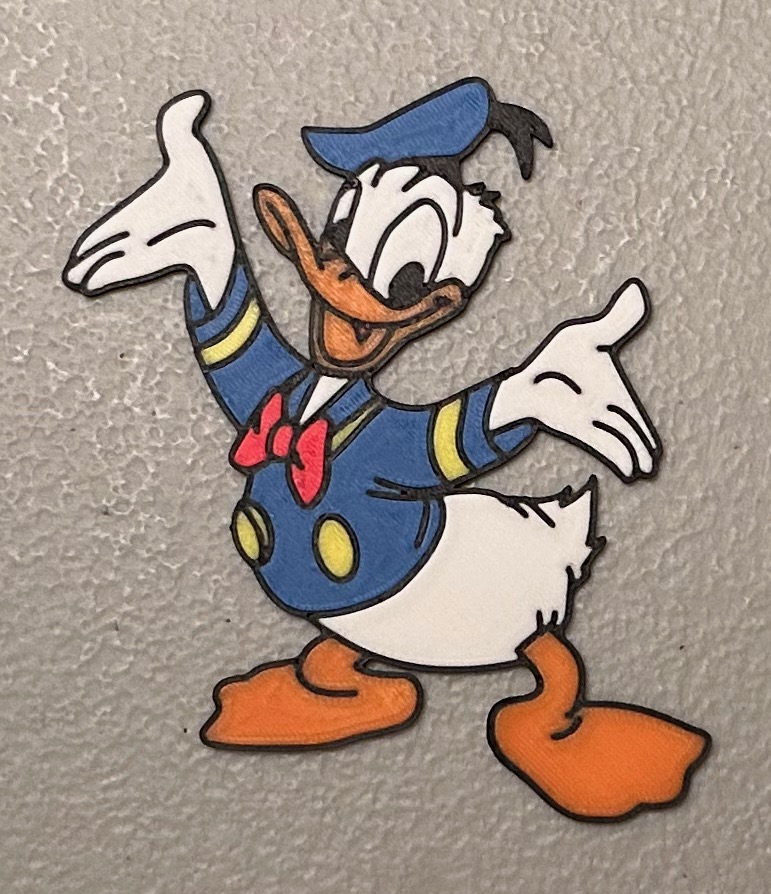 Multicolor Donald Duck Magnet