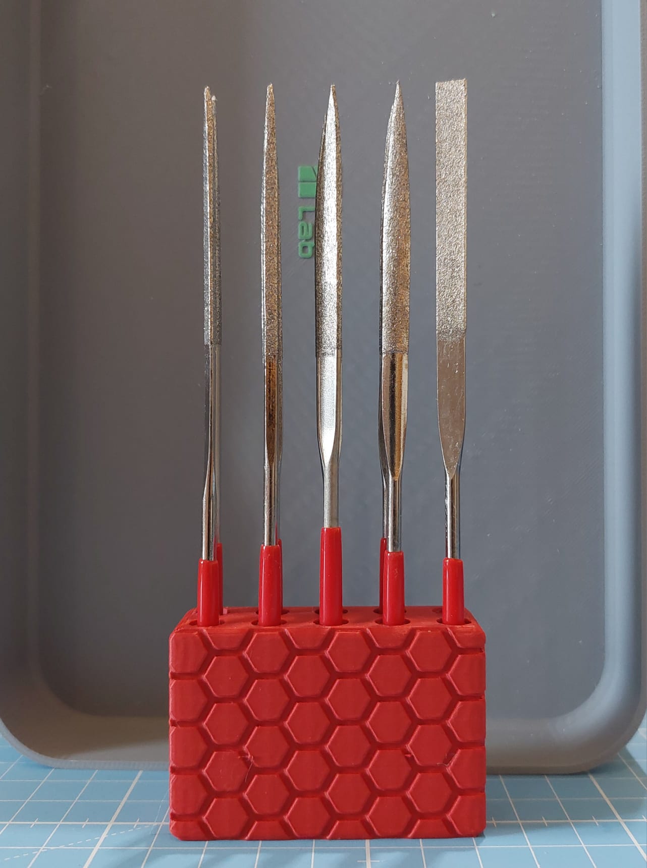 File or Small Tool Holder for Honeycomb Wall Storage - 5mm