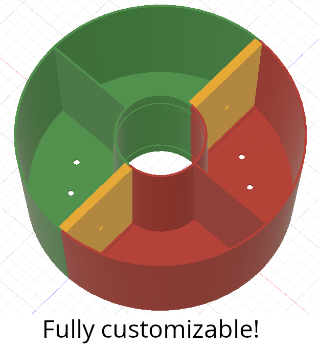 Miniatura 2 do modelo 3D Planterbox for down-spouts