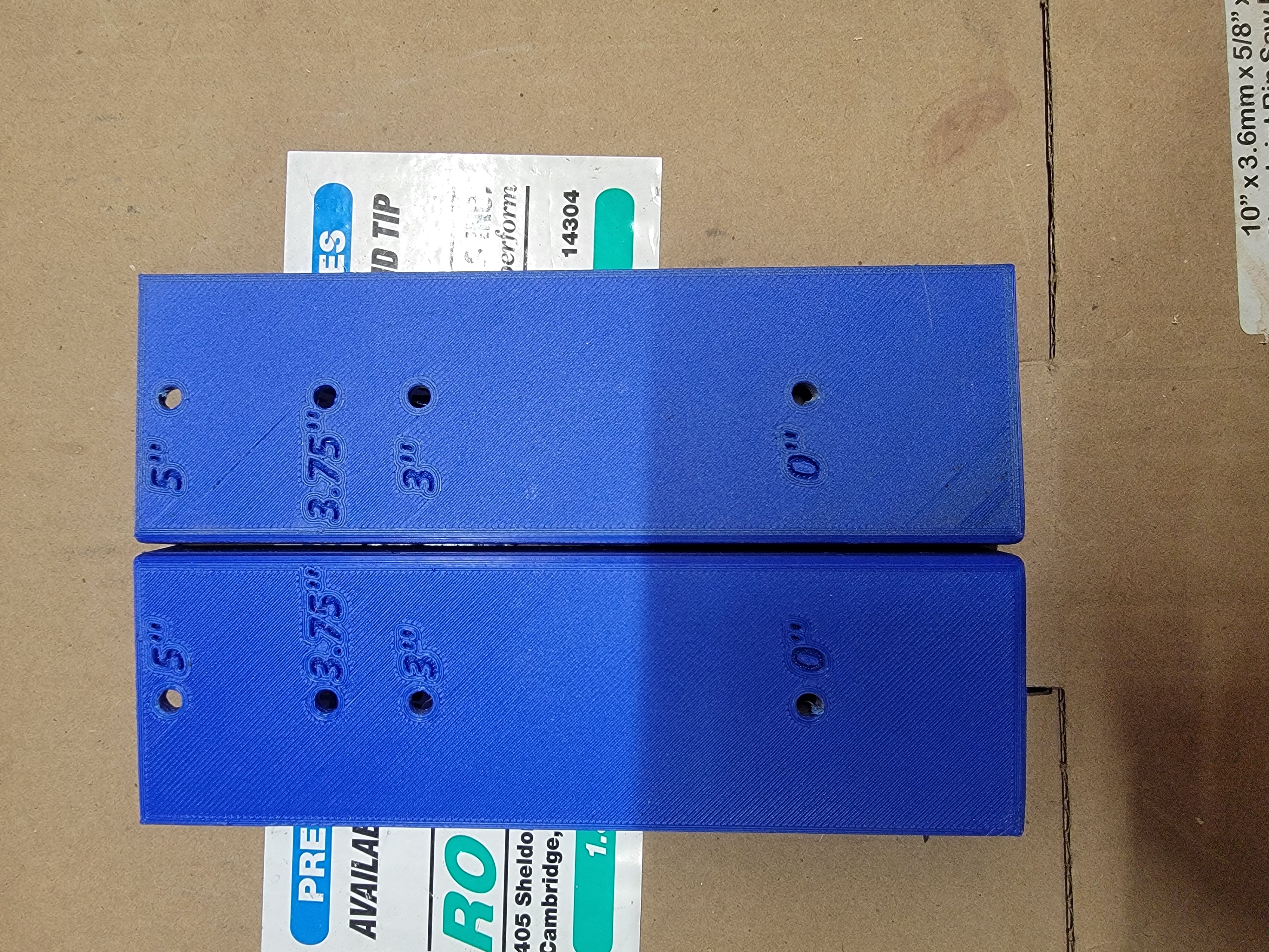 Cabinet hinge panel handle template