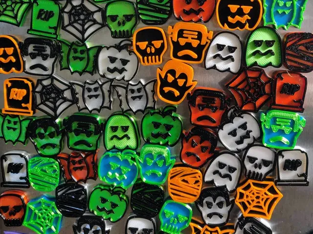 Spooky 3D Magnet Collection! Nine Different Designs!