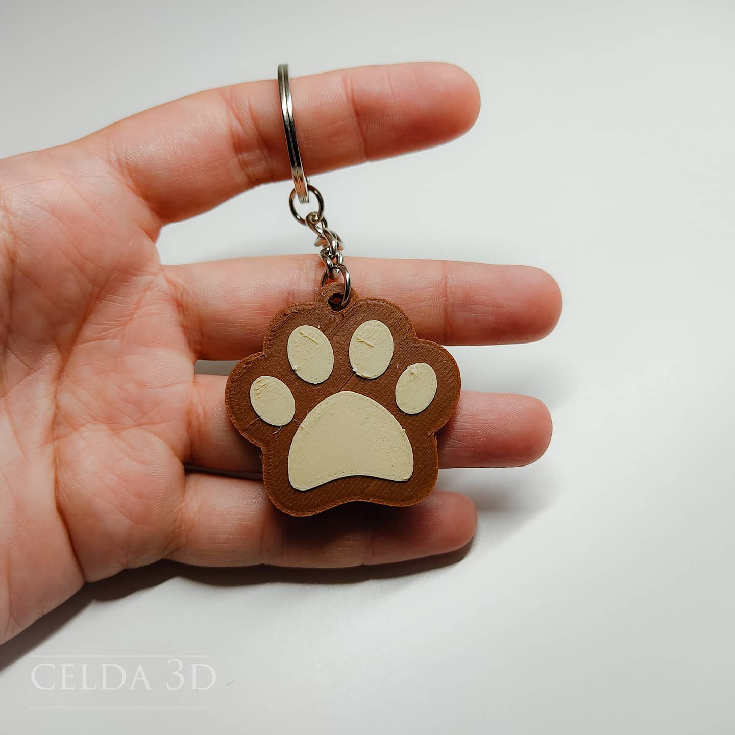 Pawprint keychain