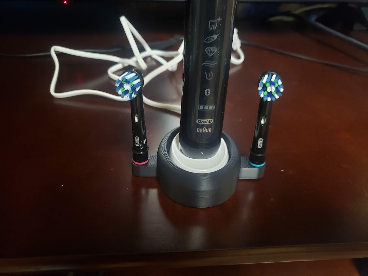 OralB charger type 3757 cover with toothbrush head holder by Hakon