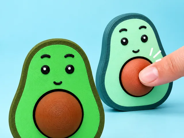 Avocado Clicker with Clicky Pit