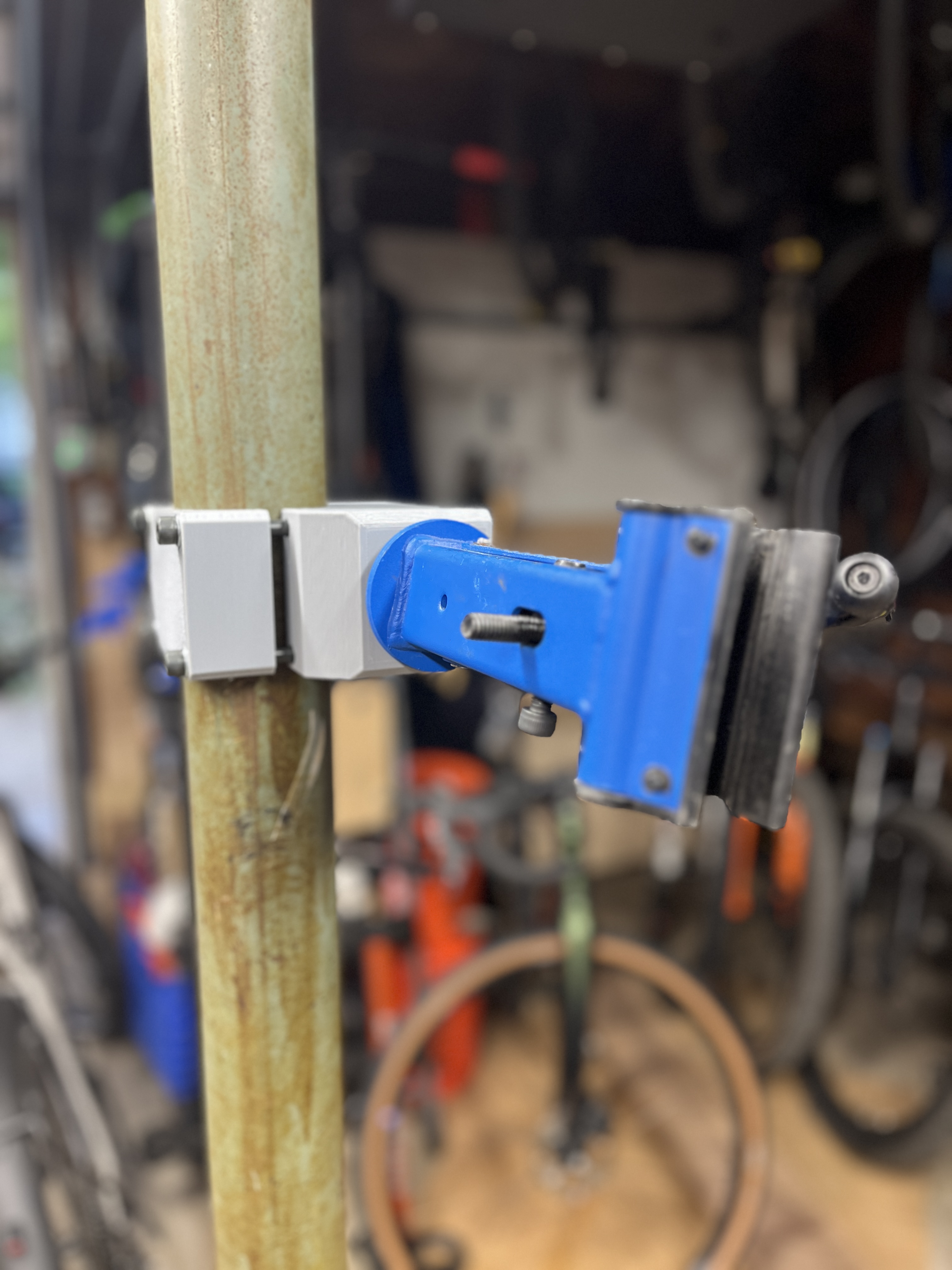 Park Tool bike stand head to 3" pole adapter