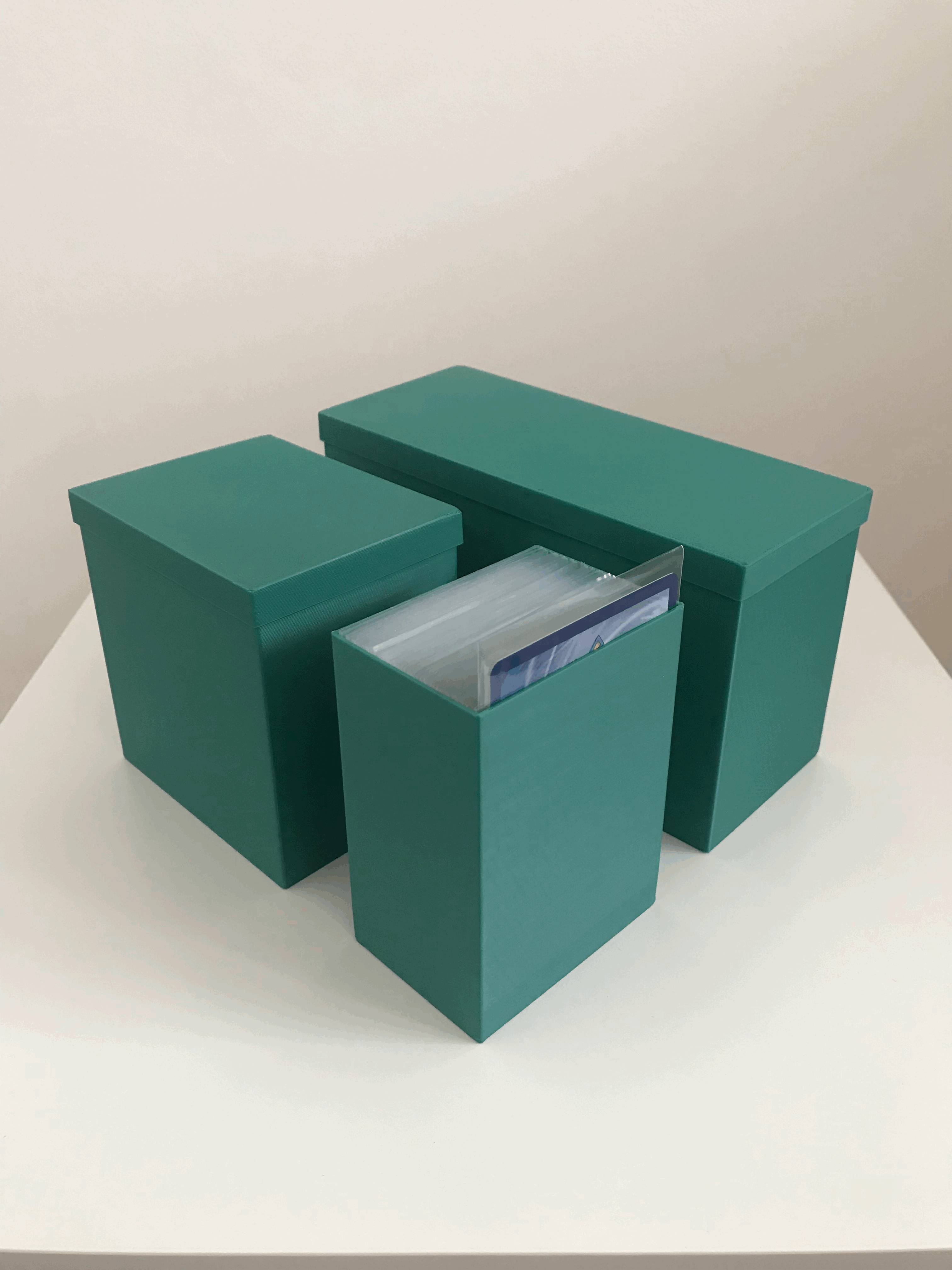 Card box for 500 sleeved cards
