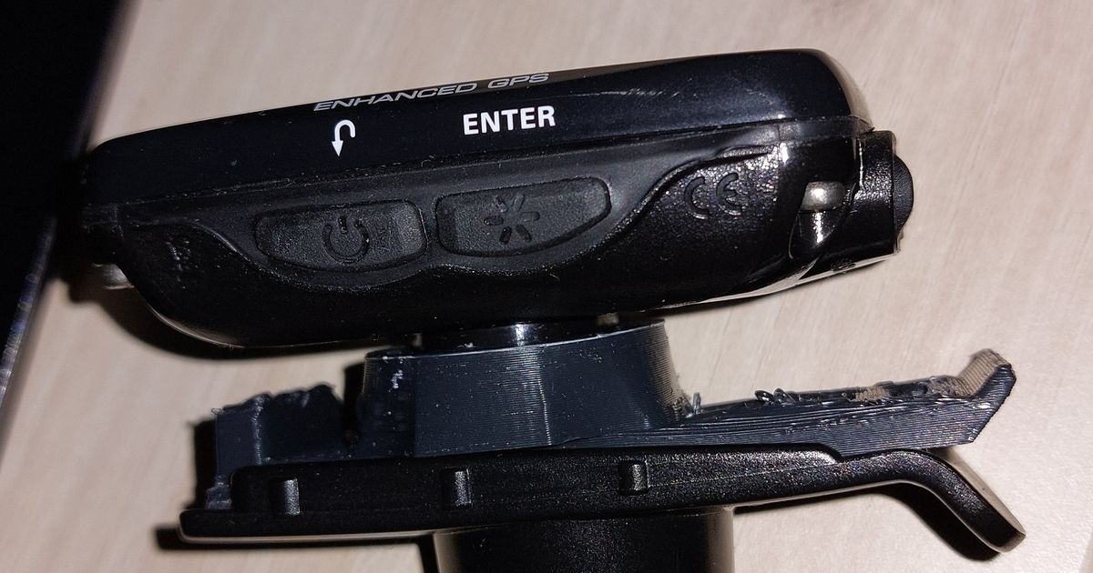 Adapter Garmin plate (gpsmap, dakota, etrex) to lezyne xlock device by