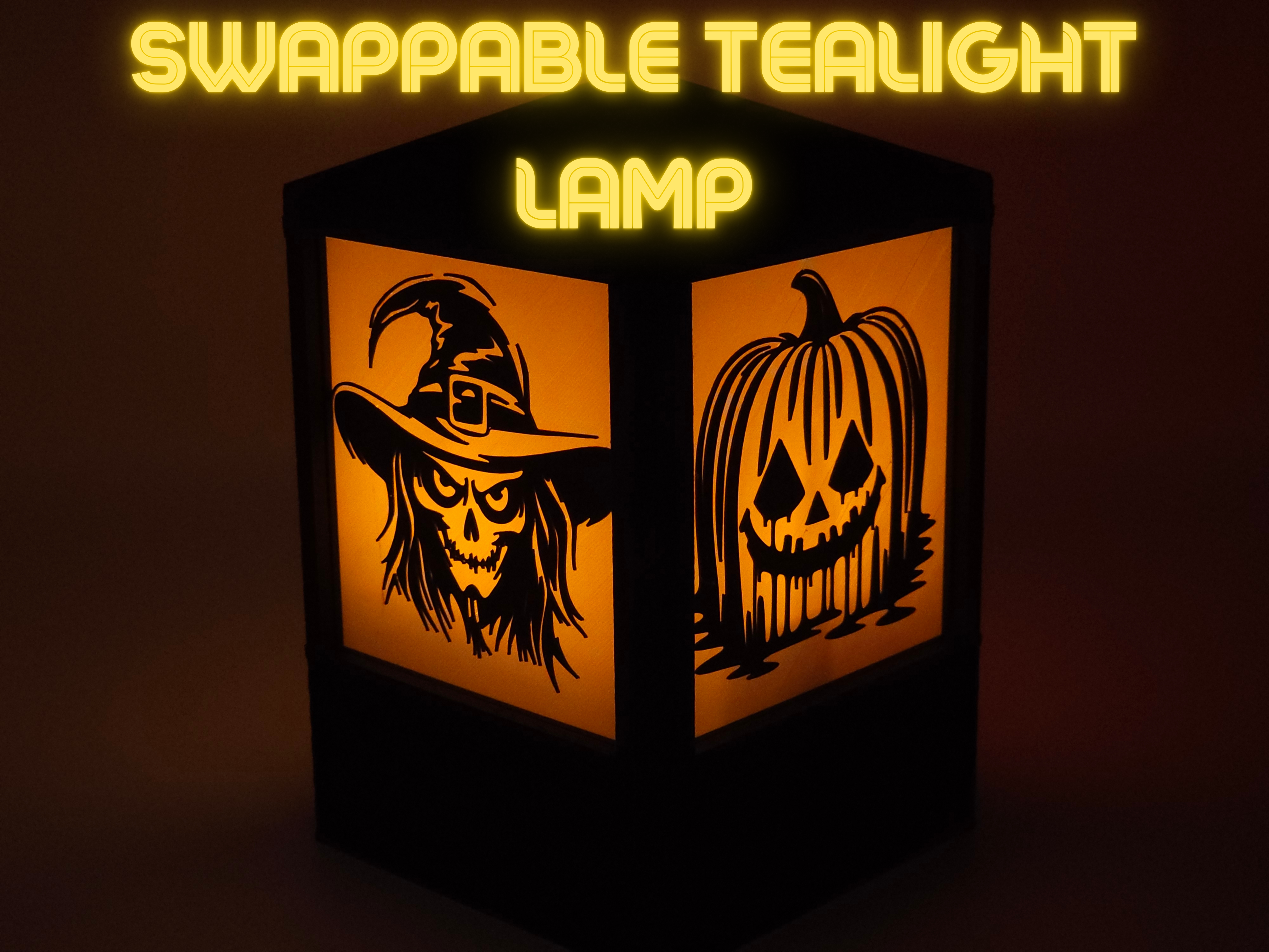 The Tealight Morph-o'-Lantern (Swappable panels)
