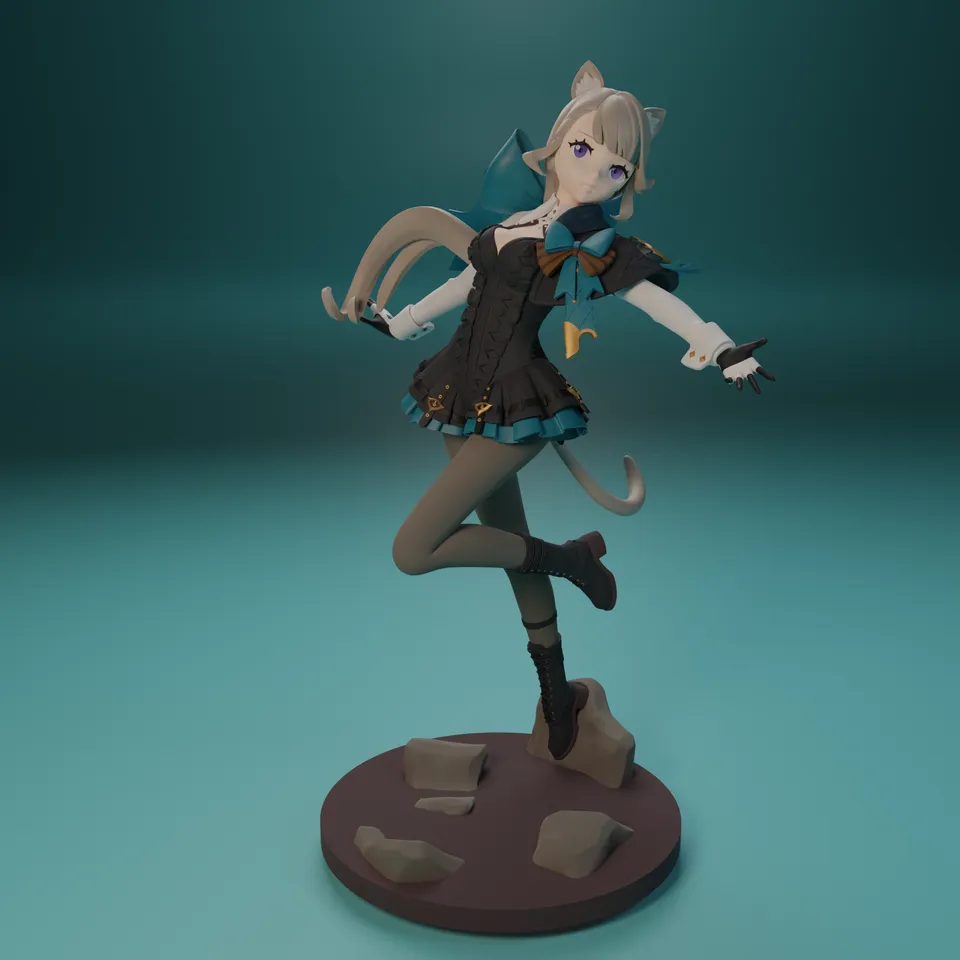 Lynette from Genshin Impact by FunserviceStl | Download STL