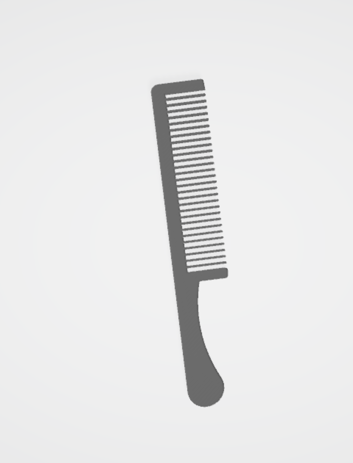 Hair comb by Davis Woo Download free STL model