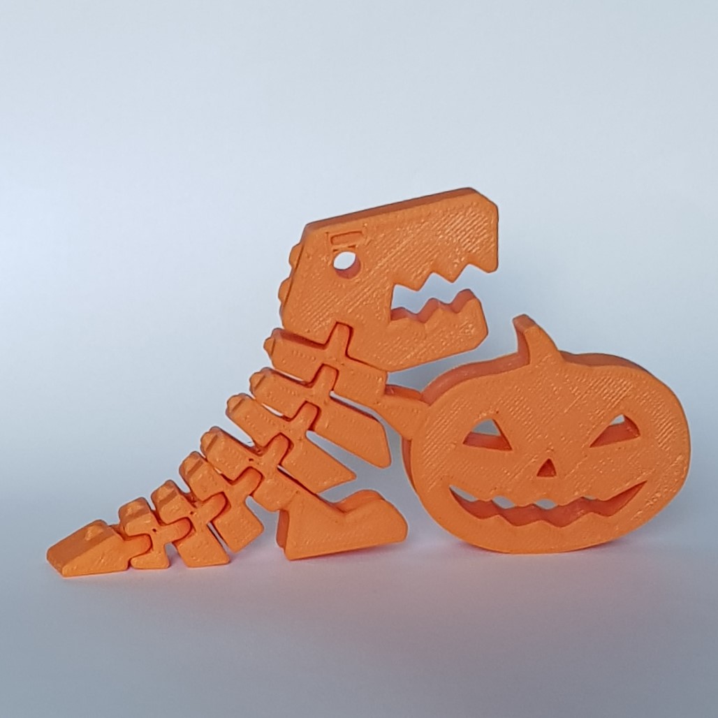 Flexi rex pumpkin by lele88 download free stl model printables