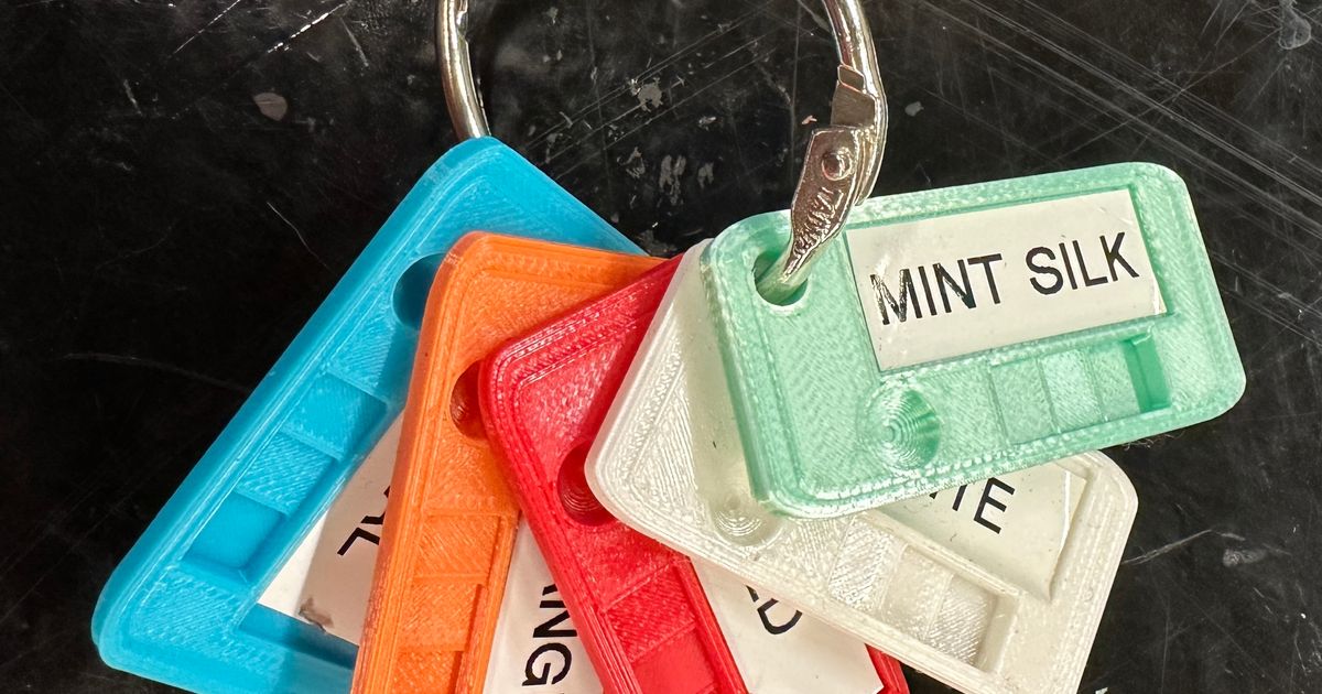 Filament sample keychain by Oregongeek | Download free STL model ...
