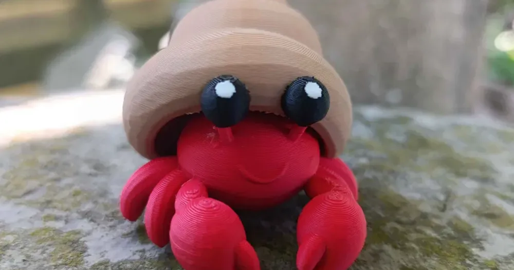 Cute Crab Keychain by Maxstudios | Download free STL model | Printables.com - 3D model önizlemesi