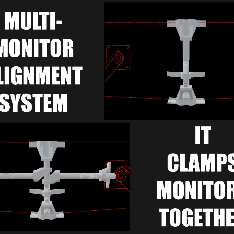 Multi-Monitor Alignment System by 3DFreeman | Download free STL model ...