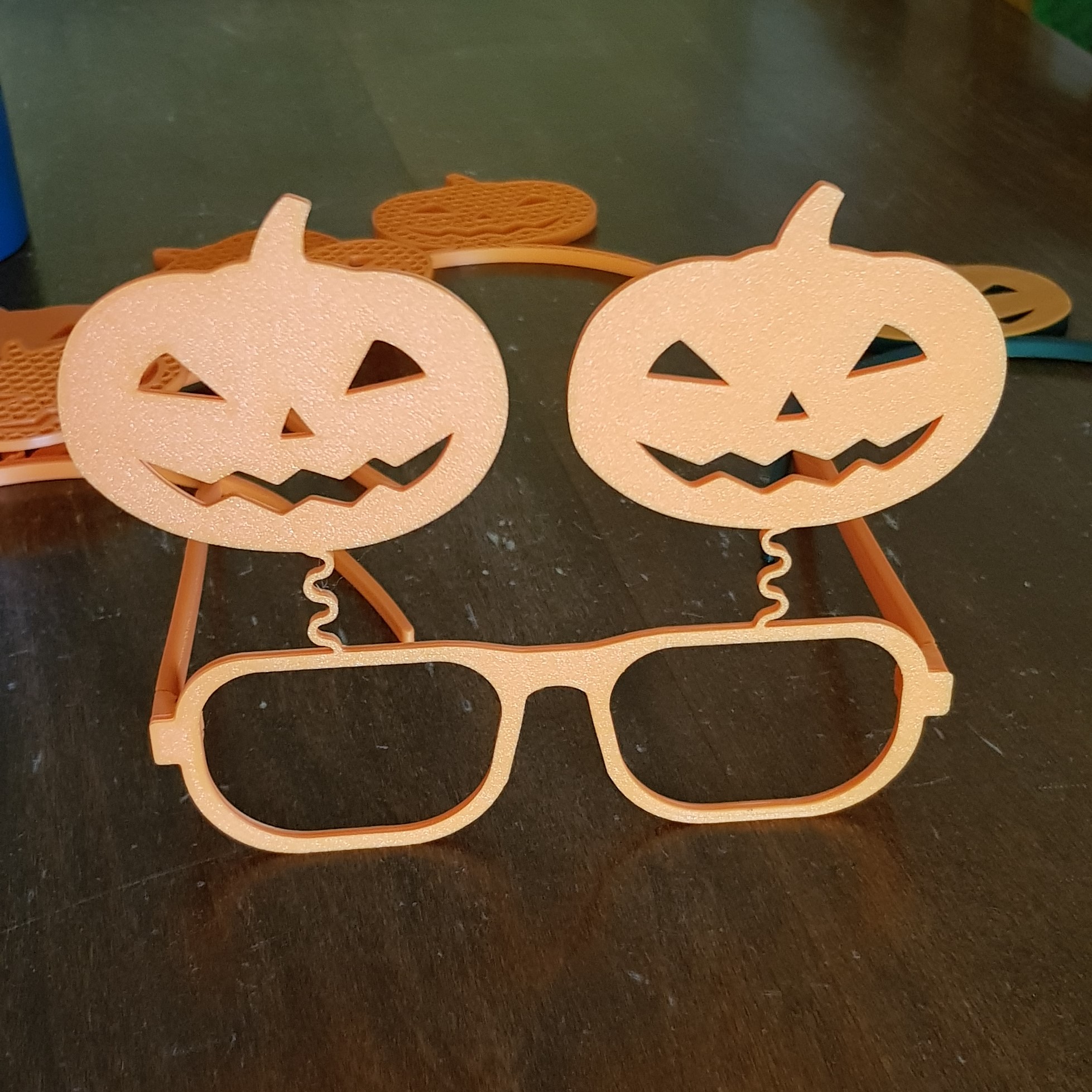 Pumpkins Bobbleheands Glasses - Halloween by Lele88 | Download free STL ...
