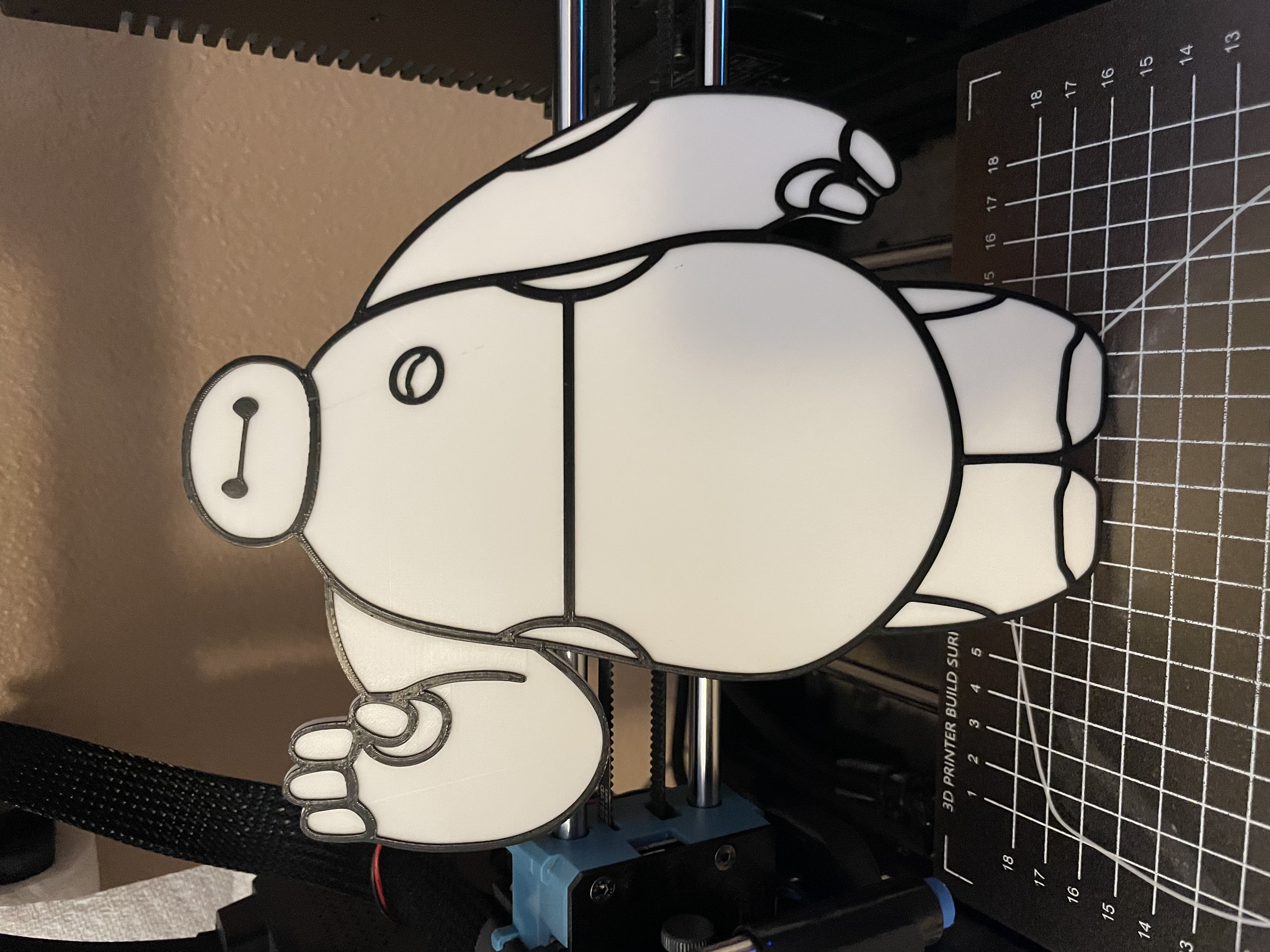 Miniatura 3 do modelo 3D 2D Wall Plate Baymax