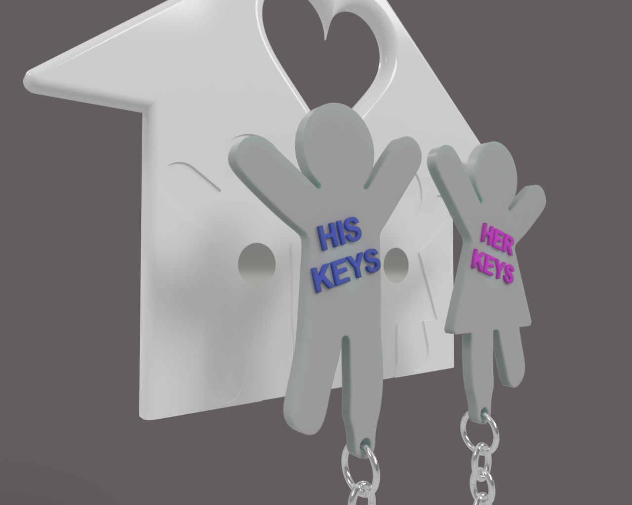 Couples Keytag
