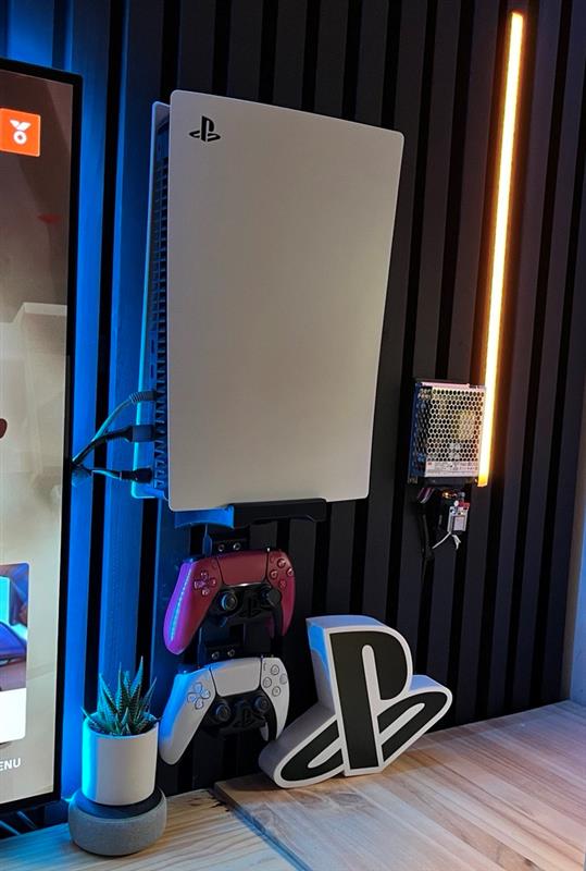 PS5 Vertical Wall Mount by Devin Bertsch Download free STL model