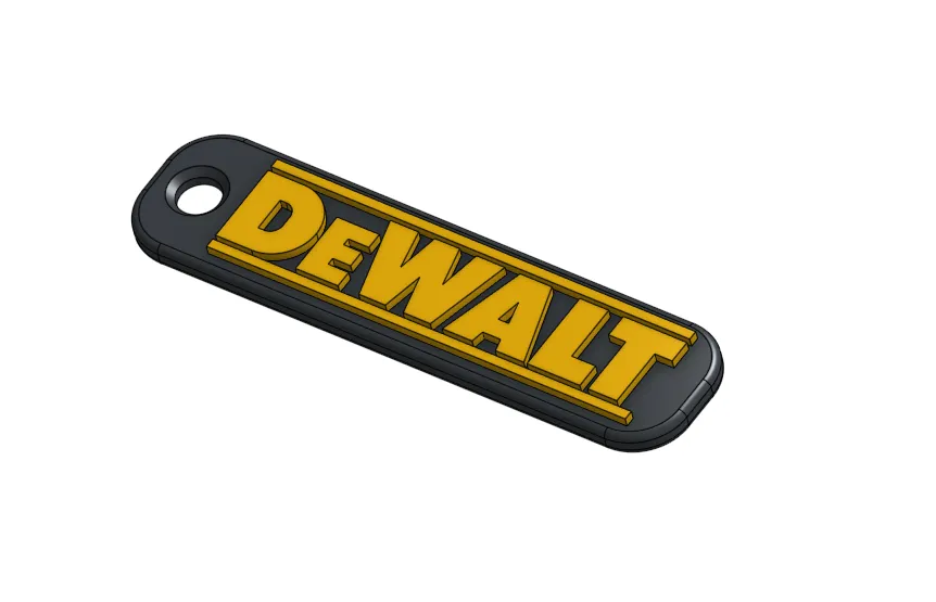 DEWALT Keychain by Mick Download free STL model Printables