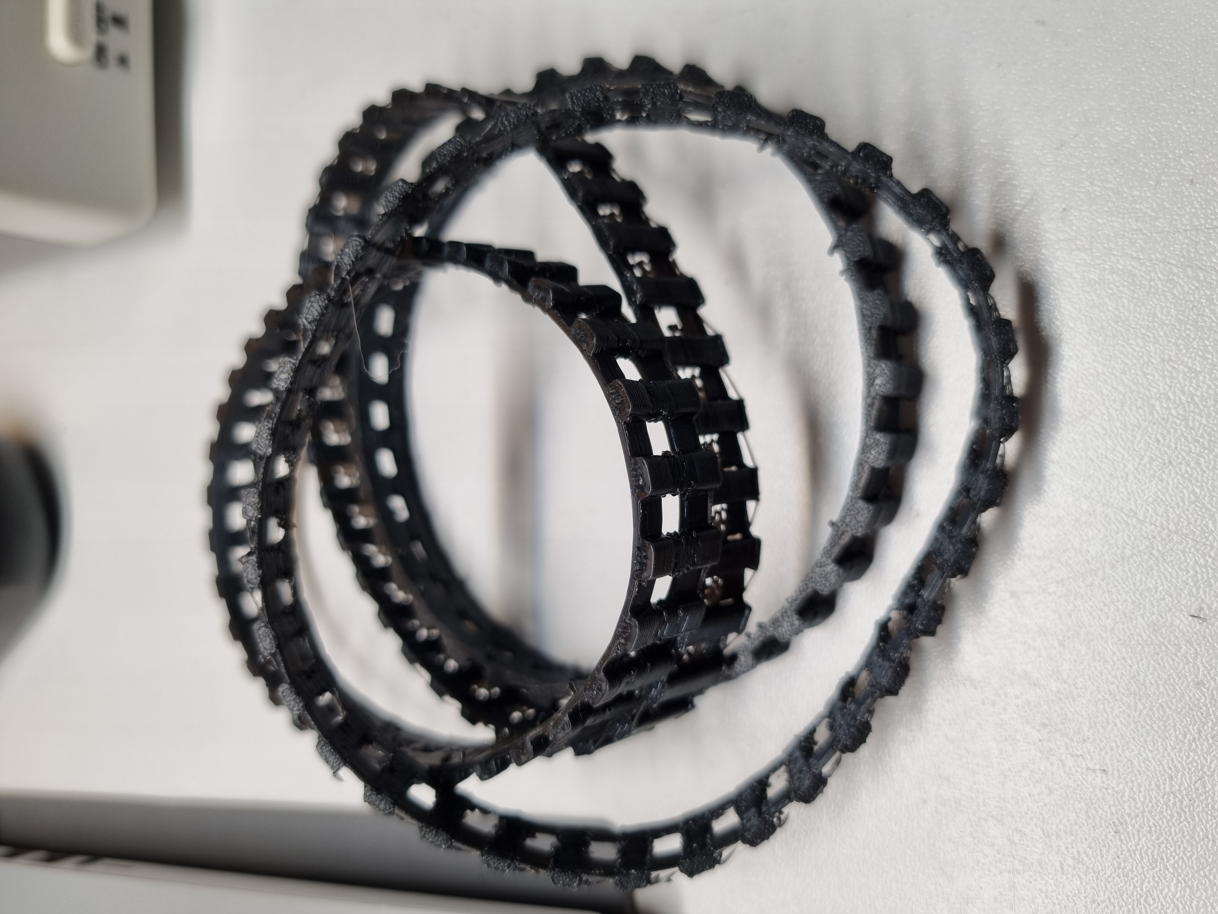 TPU/TPE printed tank tracks