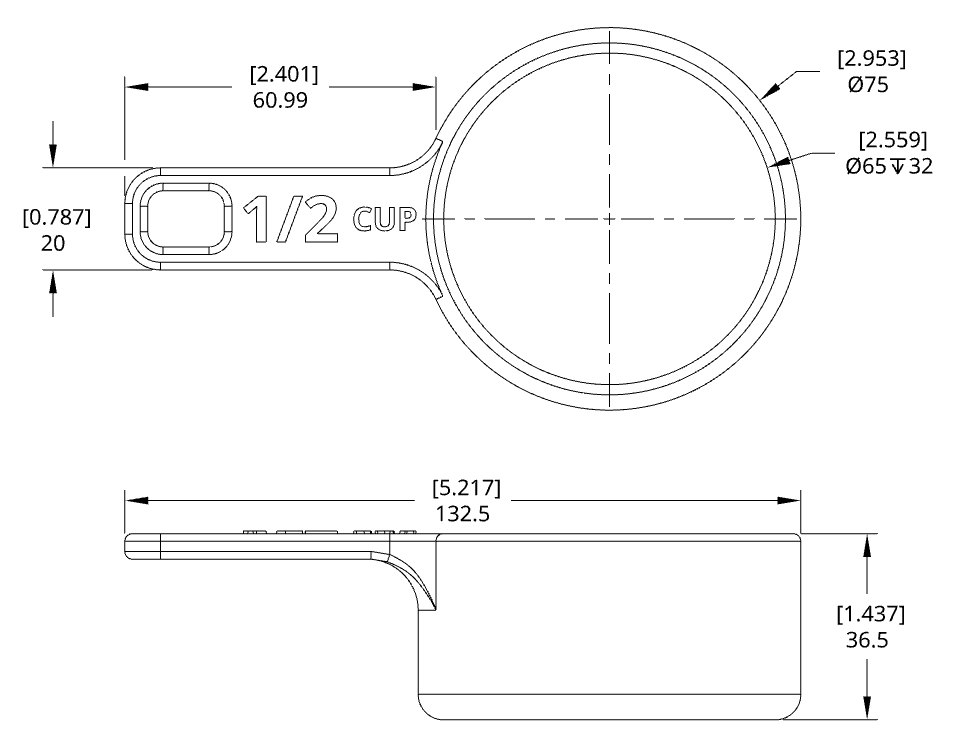 1 2 Measuring Cup By Mick Download Free STL Model Printables 1-2-measuring-cup-by-mick-download-free-stl-model-printables