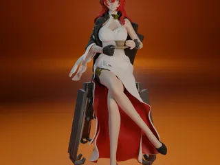 Himeko from Honkai Star Rail. by FunserviceStl | Download STL