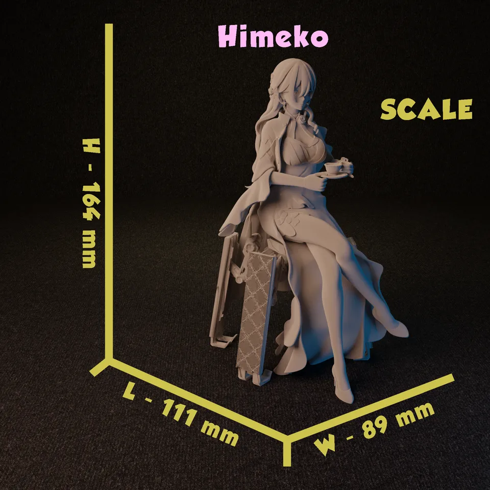 Himeko from Honkai Star Rail. by FunserviceStl, Download free STL model