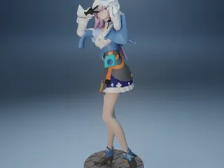 Himeko from Honkai Star Rail. by FunserviceStl, Download free STL model