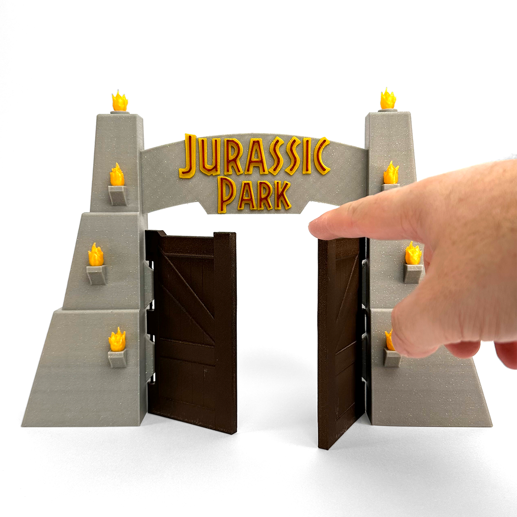 Jurassic Park Gates By Protopasta Download Free Stl Model