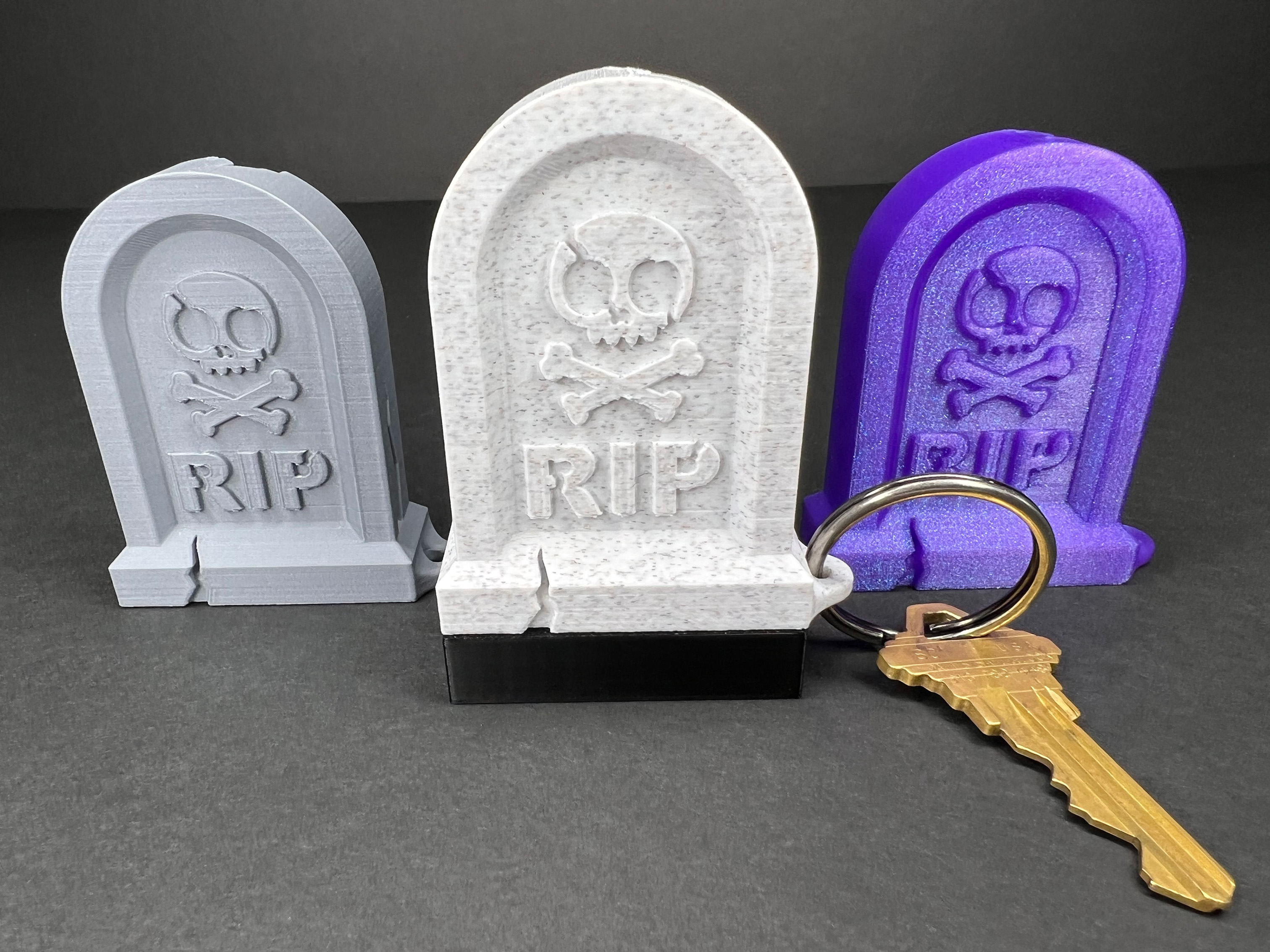 RIP Gravestone Keychain with Hidden Chamber by DesignCraft Download