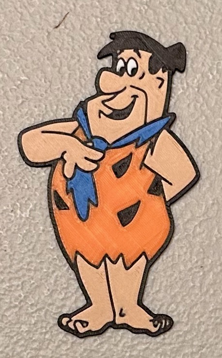 Multicolor Fred Flintstone Magnet by wotfan69 | Download free STL model ...