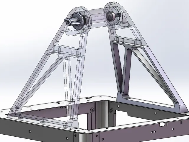 Top mounted filament spool holder (remix for Flashforge Adventurer 5M)
