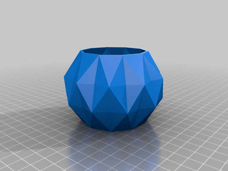 Miniatura 2 do modelo 3D Geometric planter
